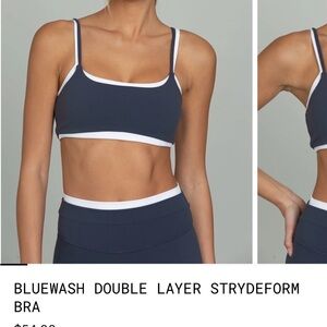 Gold Hinge Bluewash Double Layer Strydeform Bra